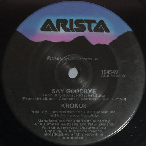 Krokus – Say Goodbye (LP, Vinyl Record Album)