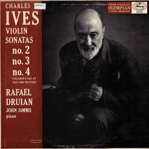 Charles Ives, Rafael Druian, John Simms – Violin Sonatas No. 2, No. 3, No. 4 (LP, Vinyl Record Album)