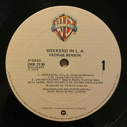 George Benson – Weekend In L.A. (LP, Vinyl Record Album)