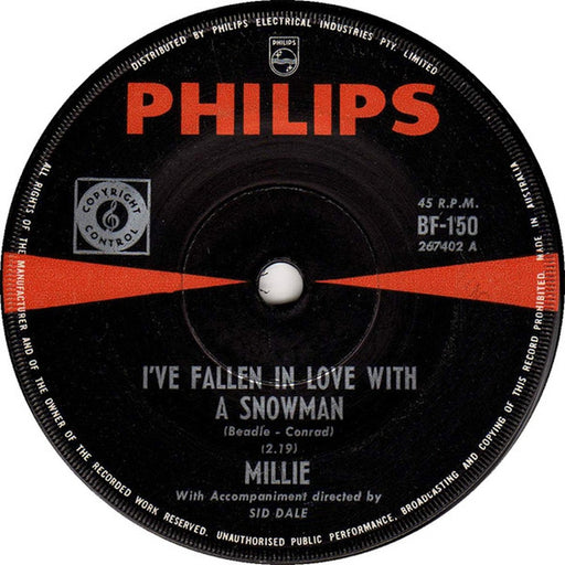 Millie Small – I've Fallen In Love With A Snowman (LP, Vinyl Record Album)