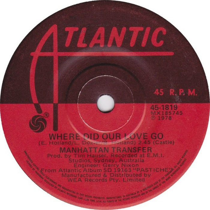 The Manhattan Transfer – Where Did Our Love Go (LP, Vinyl Record Album)