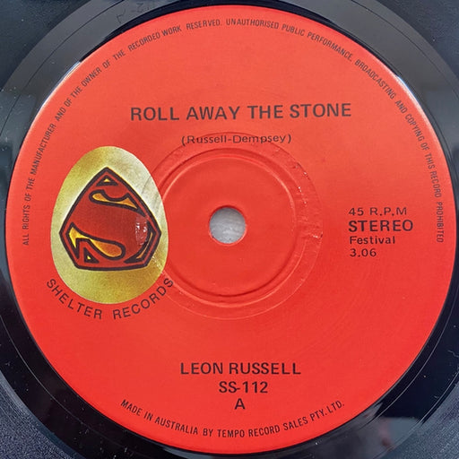 Leon Russell – Roll Away The Stone / A Song For You (LP, Vinyl Record Album)