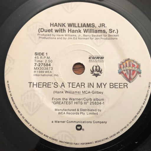 Hank Williams Jr. – There's A Tear In My Beer (LP, Vinyl Record Album)