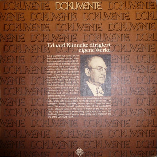 Eduard Künneke – Eduard Künneke Dirigiert Eigene Werke (LP, Vinyl Record Album)