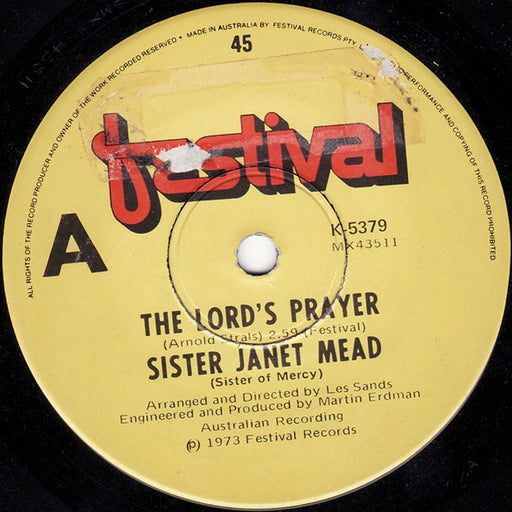 Sister Janet Mead – The Lord's Prayer (LP, Vinyl Record Album)