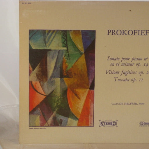 Sergei Prokofiev, Claude Helffer – Sonate Pour Piano N°2 En Ré Mineur Op.14, Visions Fugitives Op. 22, Toccata Op. 11 (LP, Vinyl Record Album)