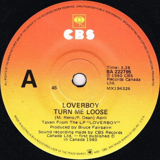 Loverboy – Turn Me Loose (LP, Vinyl Record Album)