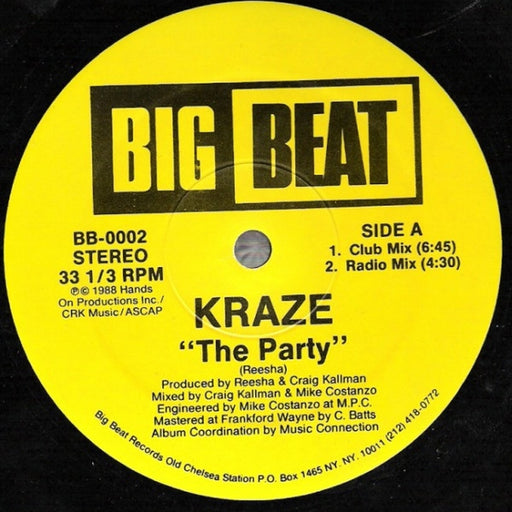 Kraze – The Party (LP, Vinyl Record Album)
