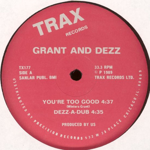 Grant & Dezz – You're Too Good (LP, Vinyl Record Album)
