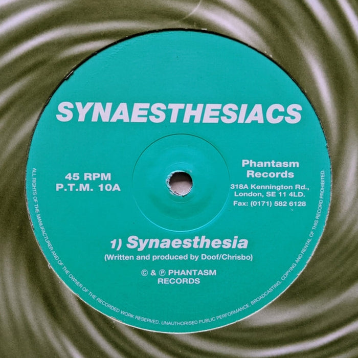Synaesthesiacs – Synaesthesia / Synaesthesia (Hallucinogen Remix) / Channel 9 (LP, Vinyl Record Album)