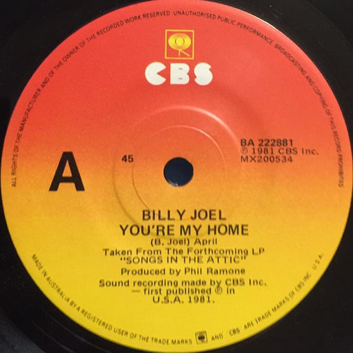 Billy Joel – You're My Home (LP, Vinyl Record Album)