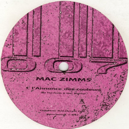 Mac Zimms – L'Annonce Des Couleurs (LP, Vinyl Record Album)