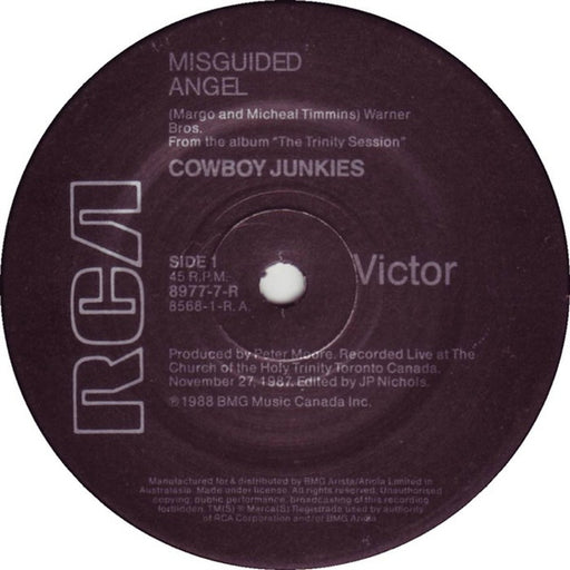 Cowboy Junkies – Misguided Angel (LP, Vinyl Record Album)