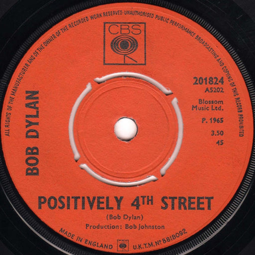 Bob Dylan – Positively 4th Street (LP, Vinyl Record Album)