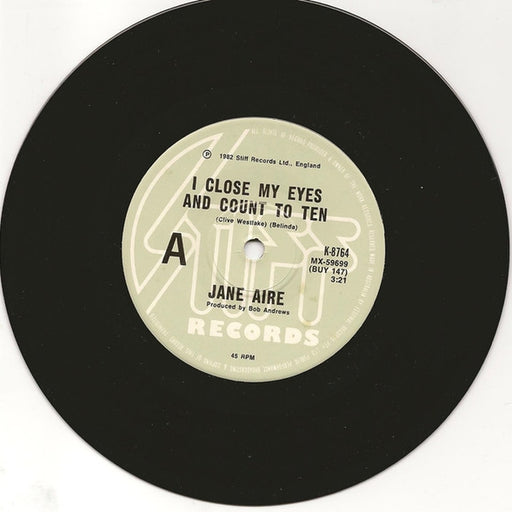 Jane Aire, Jane Aire And The Belvederes – I Close My Eyes And Count To Ten / Heat Of The City (LP, Vinyl Record Album)