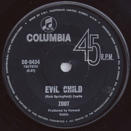 Zoot – Evil Child / The Freak (LP, Vinyl Record Album)