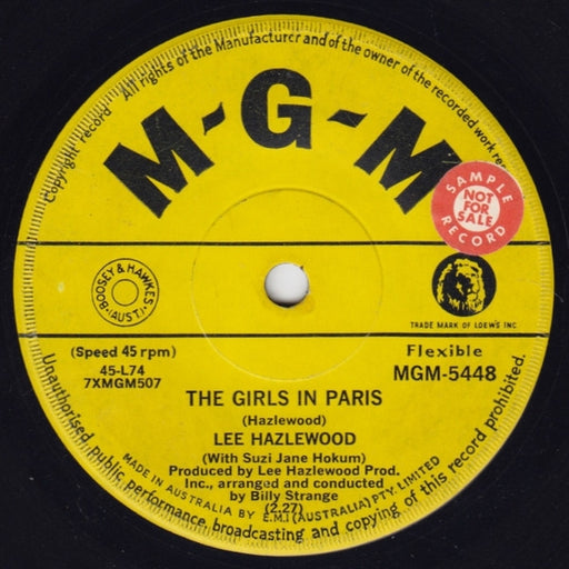 Lee Hazlewood – The Girls In Paris (LP, Vinyl Record Album)