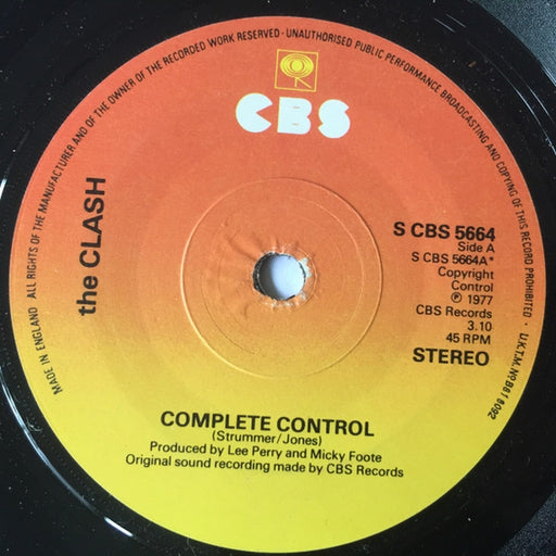 The Clash – Complete Control (LP, Vinyl Record Album)
