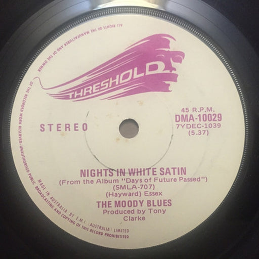Nights In White Satin / Dawn Is A Feeling – The Moody Blues (LP, Vinyl Record Album)