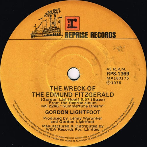 Gordon Lightfoot – The Wreck Of The Edmund Fitzgerald (LP, Vinyl Record Album)