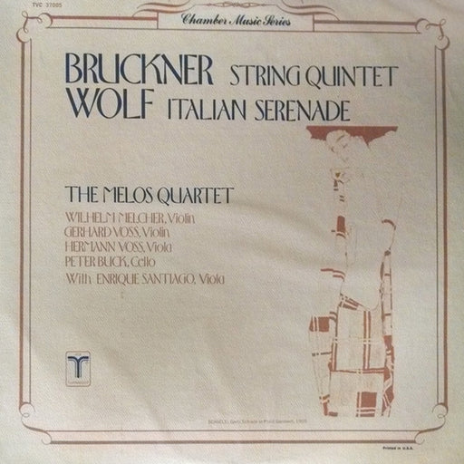 Anton Bruckner, Hugo Wolf, Melos Quartett – Bruckner: String Quintet / Wolf: Italian Serenade (LP, Vinyl Record Album)