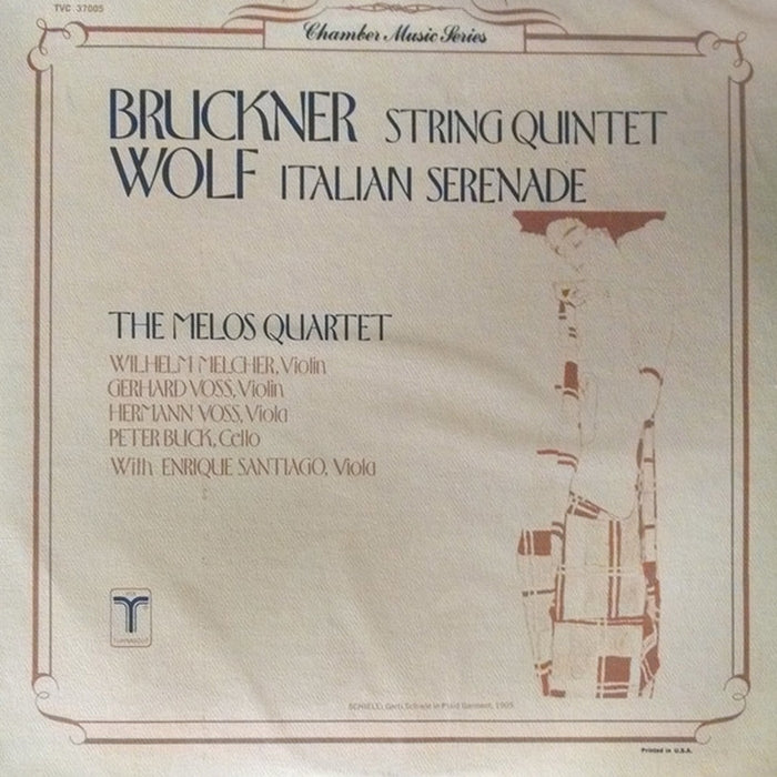 Anton Bruckner, Hugo Wolf, Melos Quartett – Bruckner: String Quintet / Wolf: Italian Serenade (LP, Vinyl Record Album)