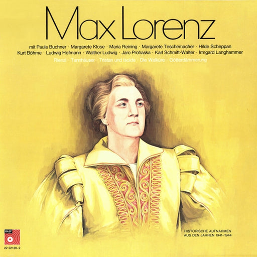 Max Lorenz – Historische Aufnahmen Aus Den Jahren 1941-1944 (LP, Vinyl Record Album)