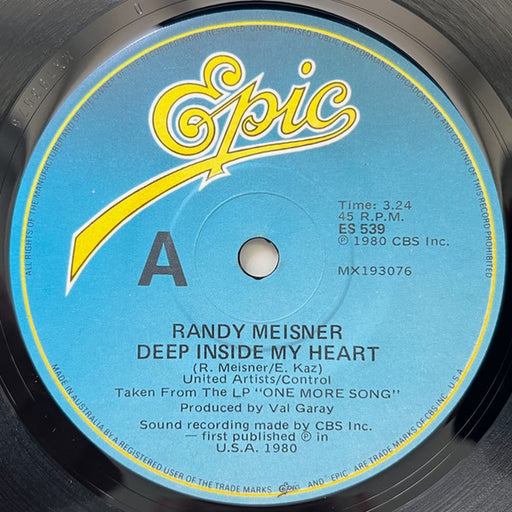 Randy Meisner – Deep Inside My Heart (LP, Vinyl Record Album)
