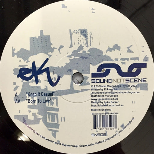 EK – Keep It Casual / Born To Live (LP, Vinyl Record Album)