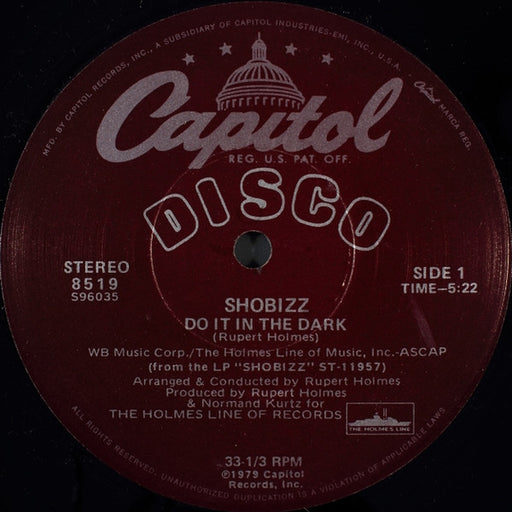 Shobizz – Do It In The Dark / We Are A Music Machine (LP, Vinyl Record Album)