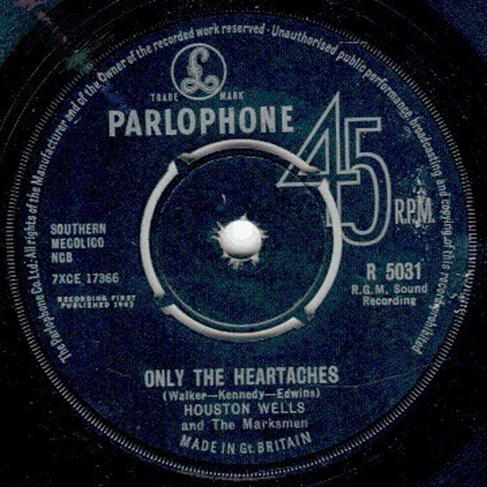 Houston Wells And The Marksmen – Only The Heartaches (LP, Vinyl Record Album)