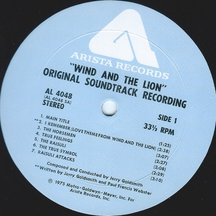 Jerry Goldsmith – The Wind And The Lion (Original Motion Picture Soundtrack) (LP, Vinyl Record Album)