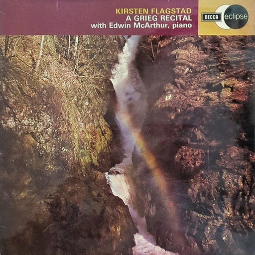 Kirsten Flagstad, Edwin McArthur – A Grieg Recital (LP, Vinyl Record Album)