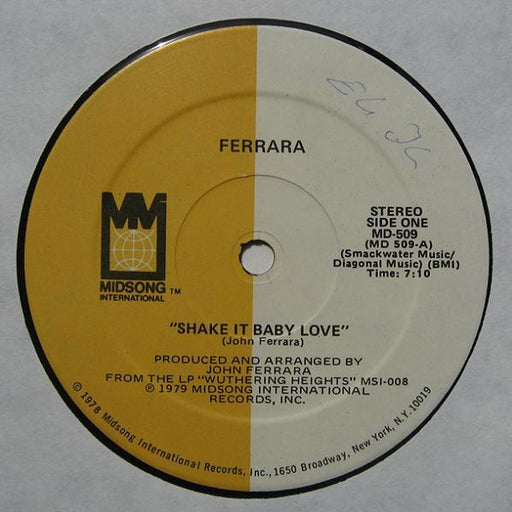 Ferrara – Shake It Baby Love / Love Attack (LP, Vinyl Record Album)