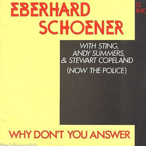 Eberhard Schoener – Why Don't You Answer (LP, Vinyl Record Album)