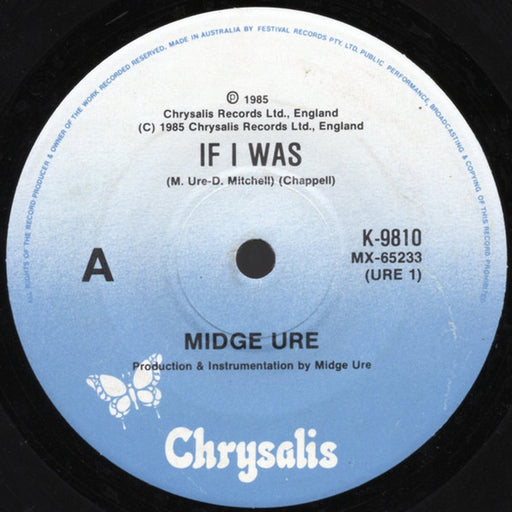 Midge Ure – If I Was (LP, Vinyl Record Album)