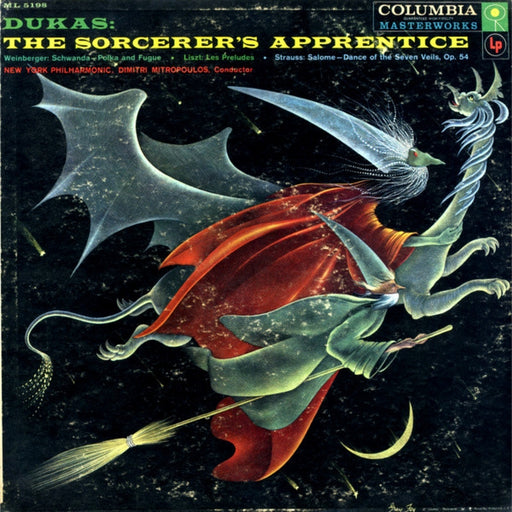 Paul Dukas, The New York Philharmonic Orchestra, Dimitri Mitropoulos – The Sorcerer's Apprentice (LP, Vinyl Record Album)