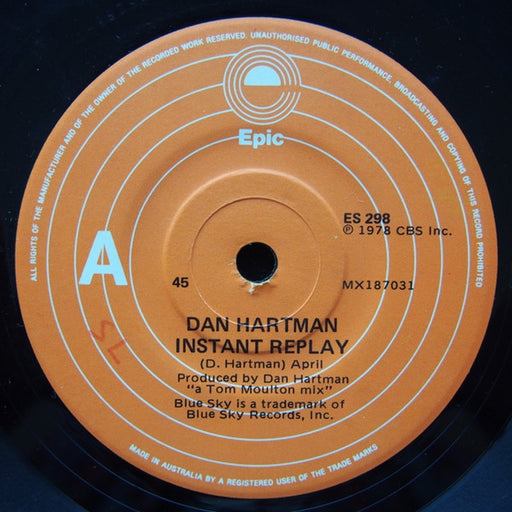 Dan Hartman – Instant Replay (LP, Vinyl Record Album)