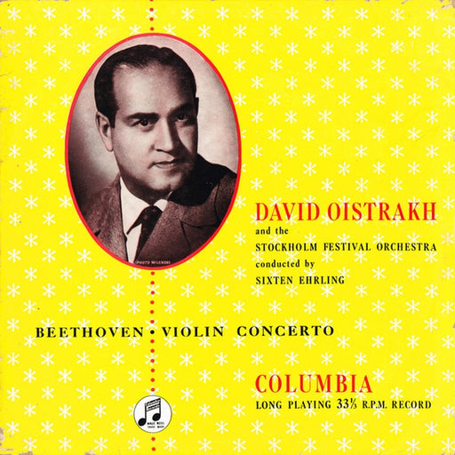David Oistrach, The Stockholm Festival Orchestra, Sixten Ehrling, Ludwig van Beethoven – Violin Concerto (LP, Vinyl Record Album)