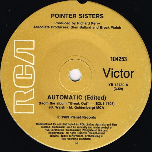 Pointer Sisters – Automatic (LP, Vinyl Record Album)