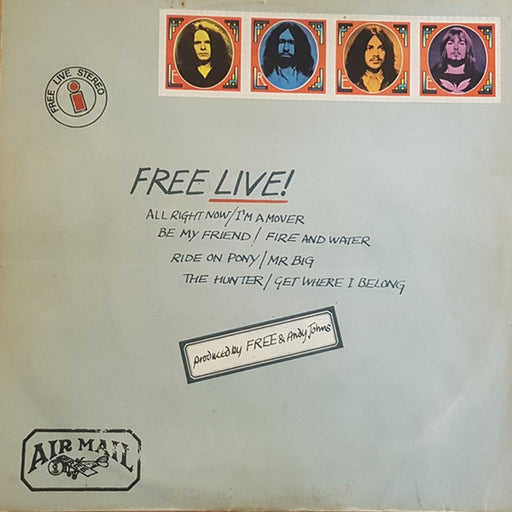 Free – Free Live (LP, Vinyl Record Album)