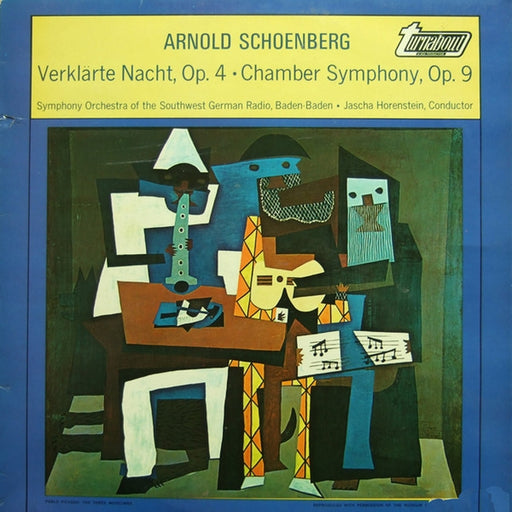 Arnold Schoenberg, Südwestfunkorchester Baden-Baden, Jascha Horenstein – Verklärte Nacht, Op. 4 • Chamber Symphony Op. 9 (LP, Vinyl Record Album)