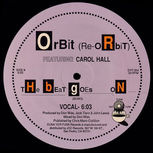 Orbit, Carol Hall – The Beat Goes On (LP, Vinyl Record Album)