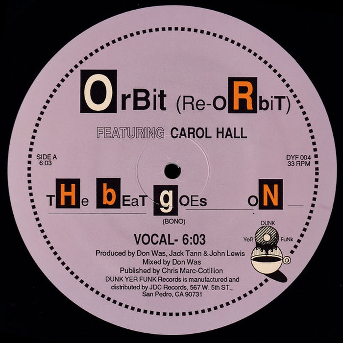 Orbit, Carol Hall – The Beat Goes On (LP, Vinyl Record Album)
