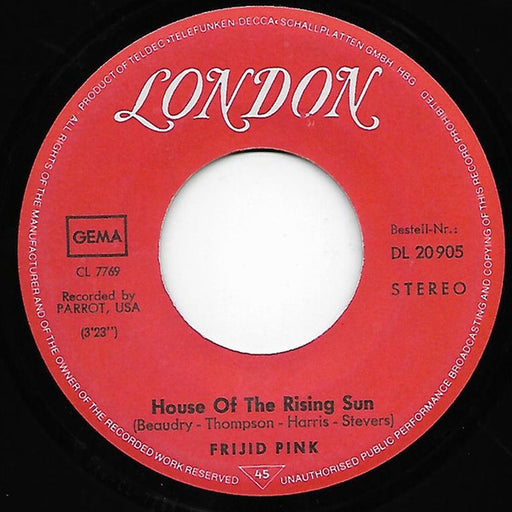 Frijid Pink – The House Of The Rising Sun (LP, Vinyl Record Album)