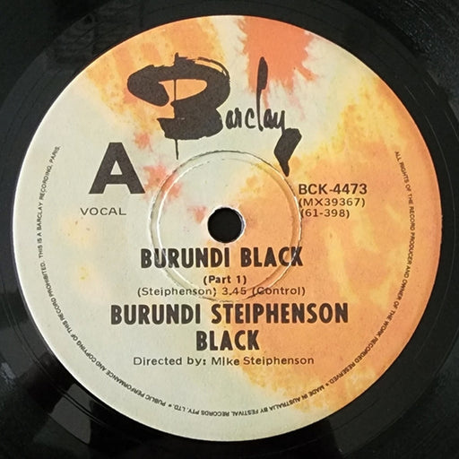 Burundi Black – Burundi Black (LP, Vinyl Record Album)