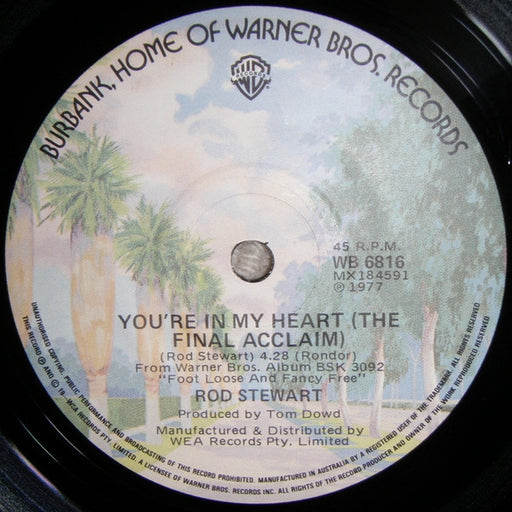 Rod Stewart – You're In My Heart (The Final Acclaim) (LP, Vinyl Record Album)