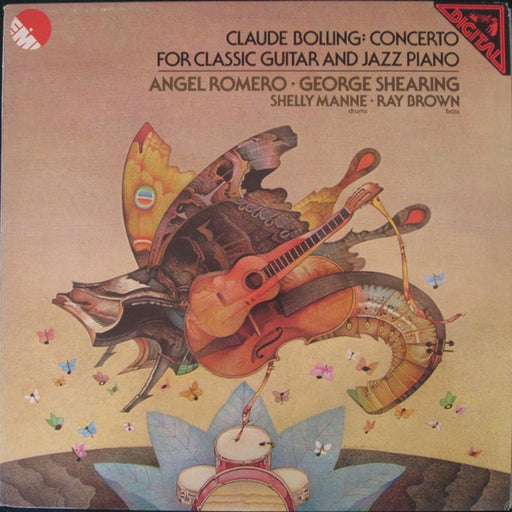 Claude Bolling, Angel Romero, George Shearing, Shelly Manne, Ray Brown – Concerto For Classic Guitar And Jazz Piano (LP, Vinyl Record Album)