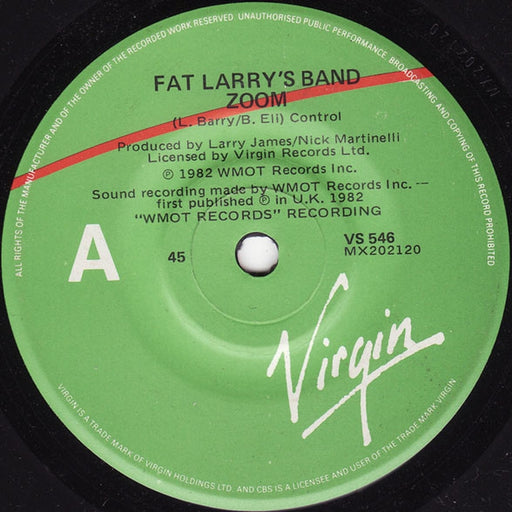 Fat Larry's Band – Zoom (LP, Vinyl Record Album)