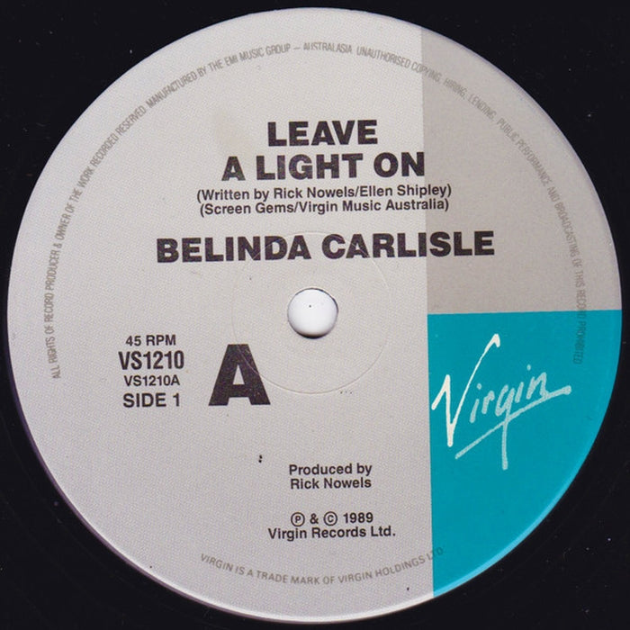 Belinda Carlisle – Leave A Light On (LP, Vinyl Record Album)